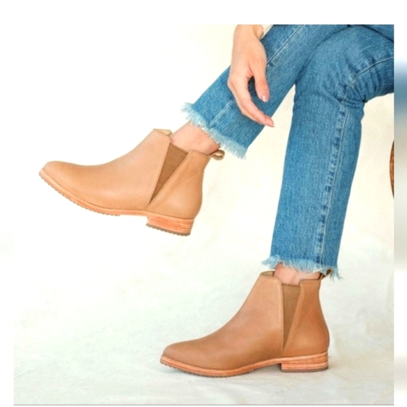 Nisolo Tan Leather Womens Ankle Boots Size 8 - Picture 2 of 8